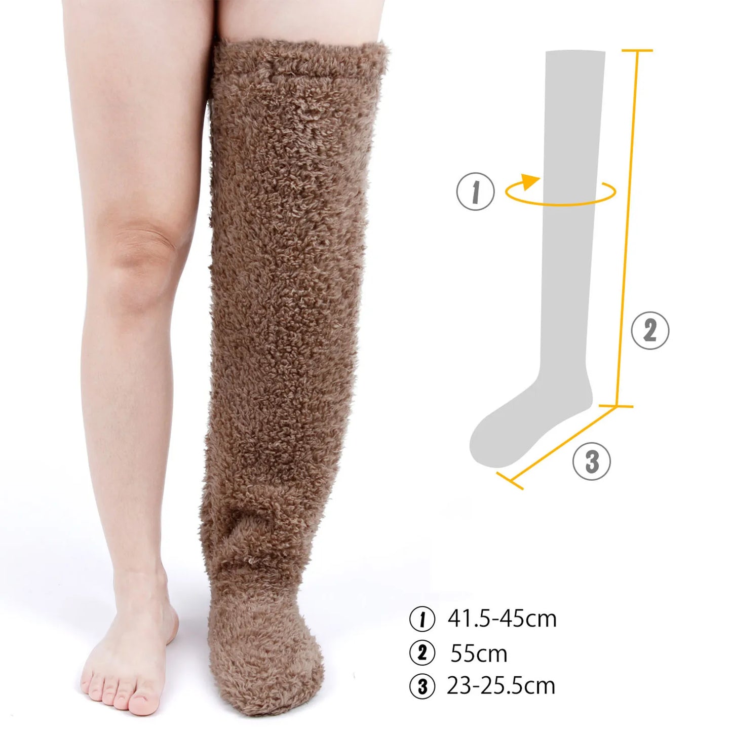 Fuzzy Leg Socks