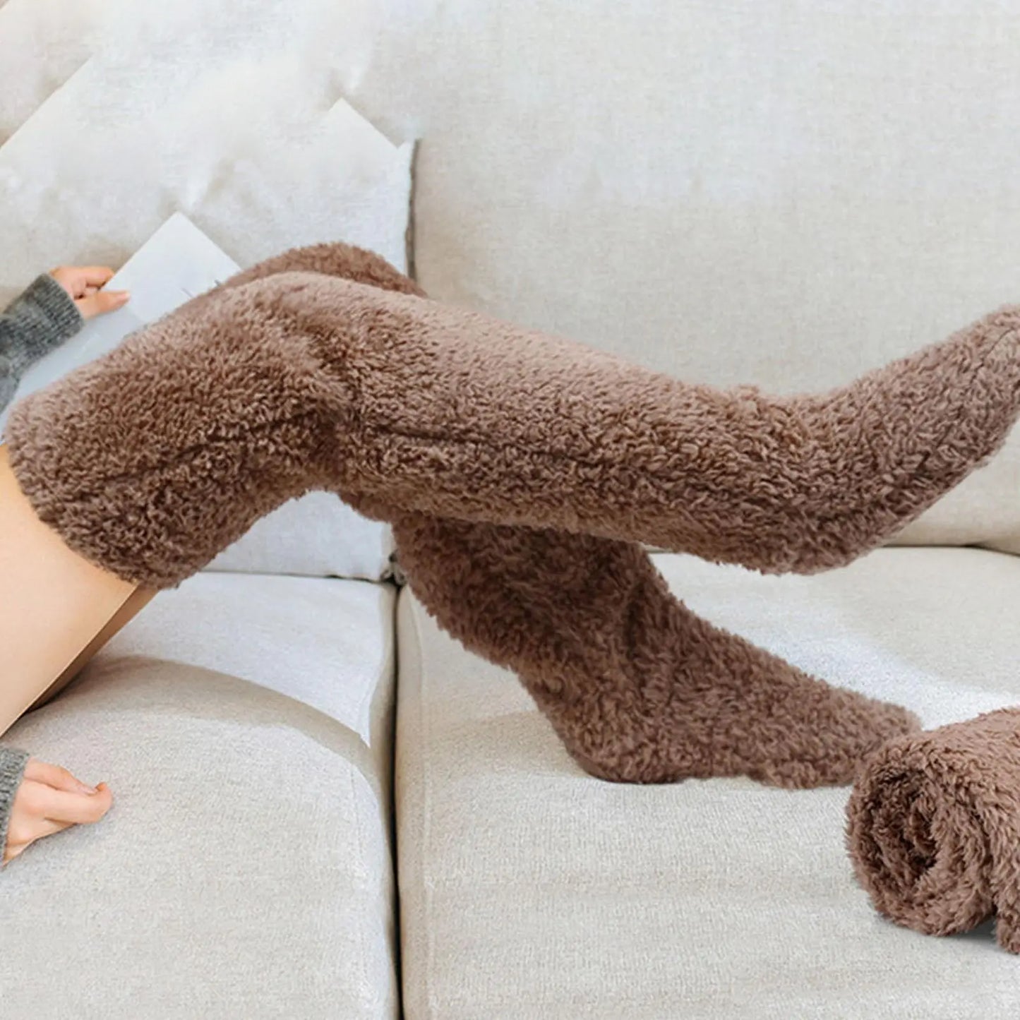 Fuzzy Leg Socks